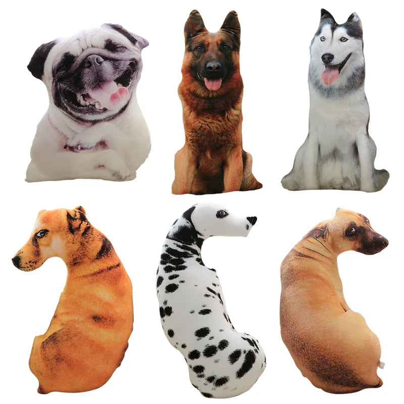 Adorable 50cm 3D Printed Dog Plush Toy – Kids and Home Decor