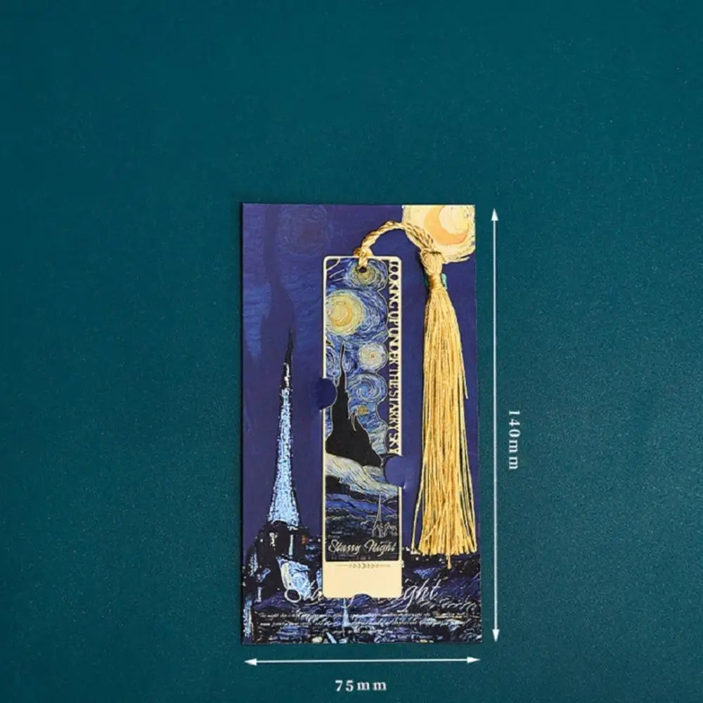 Aesthetic Floral Painting Metal Bookmark - Image 10