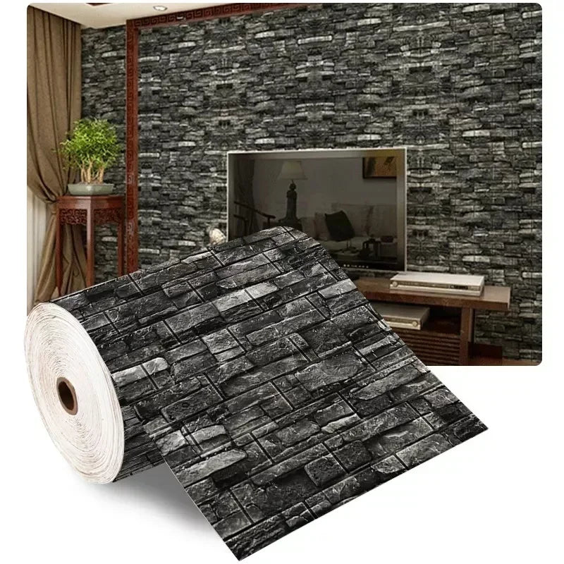 Transform Your Space with 3D Soft Foam Brick Wallpaper Stickers - Image 7