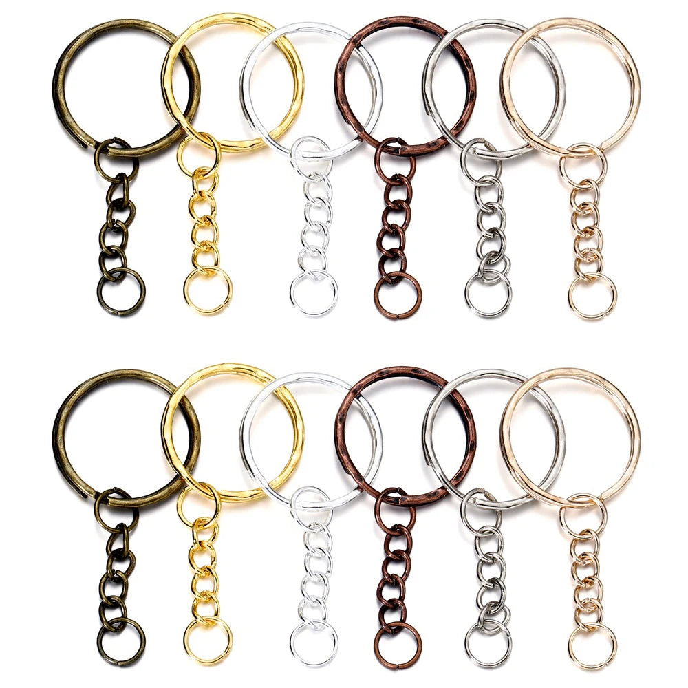Versatile Key Ring Key Chain Set – Perfect for DIY Jewelry and Accessories