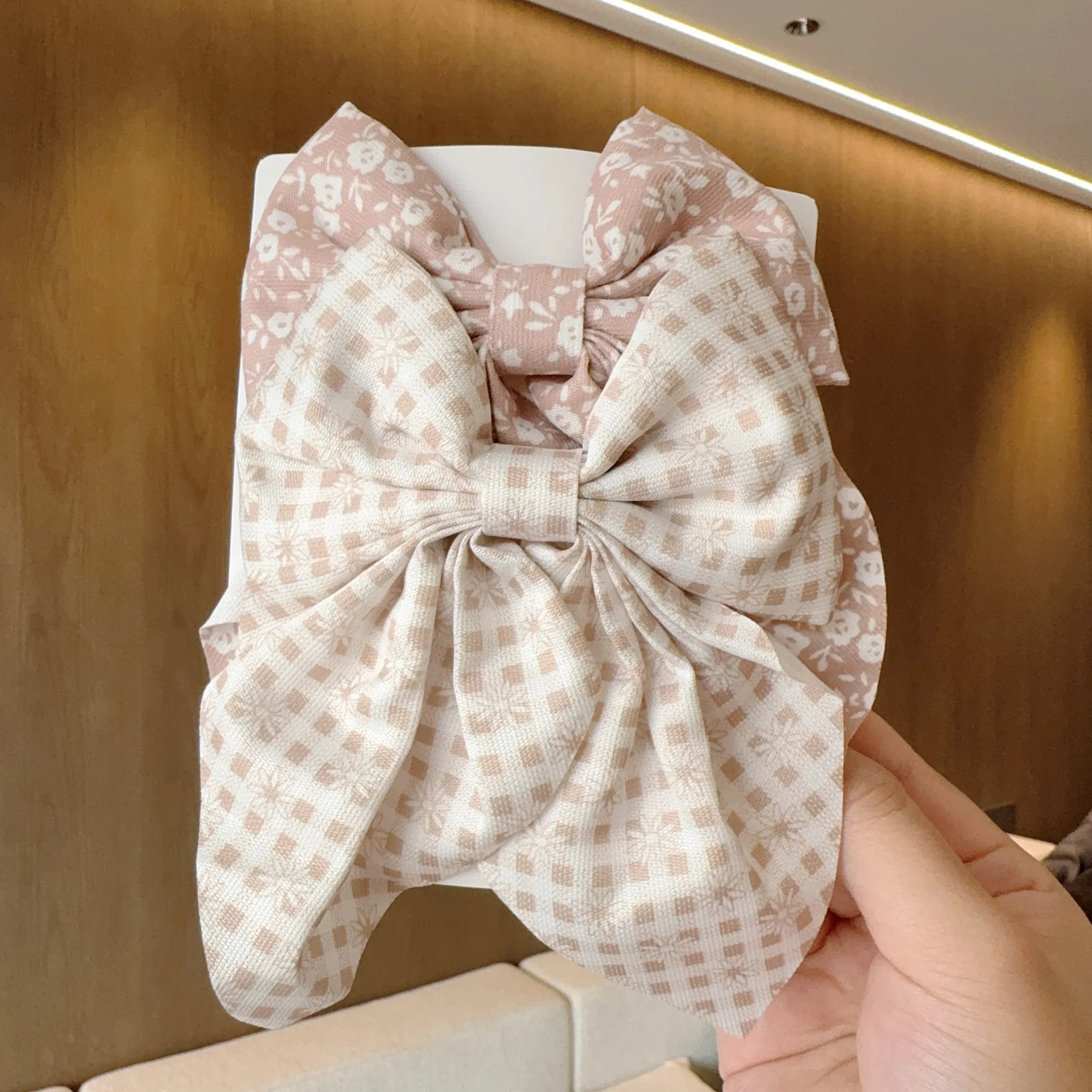 2PCS Solid Color Grosgrain Ribbon Hair Bows for Girls - Image 12