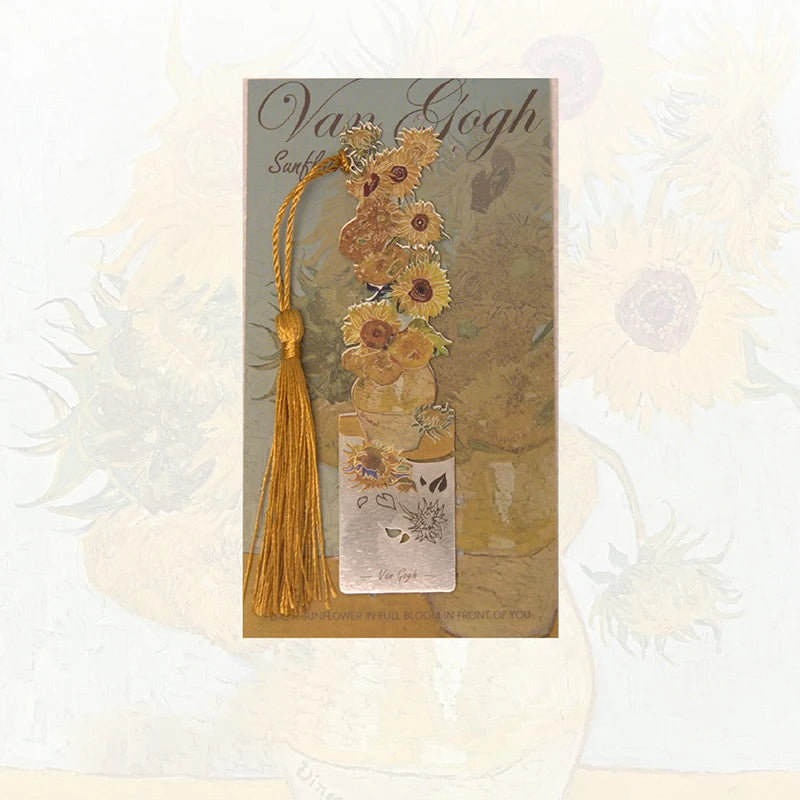 Aesthetic Floral Painting Metal Bookmark - Image 18