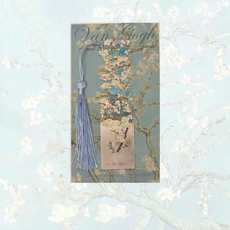 Aesthetic Floral Painting Metal Bookmark - Image 16