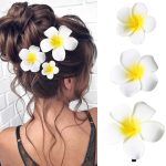 Plumeria Hair Clips – Fashionable Floral Accessories for Women and Girls
