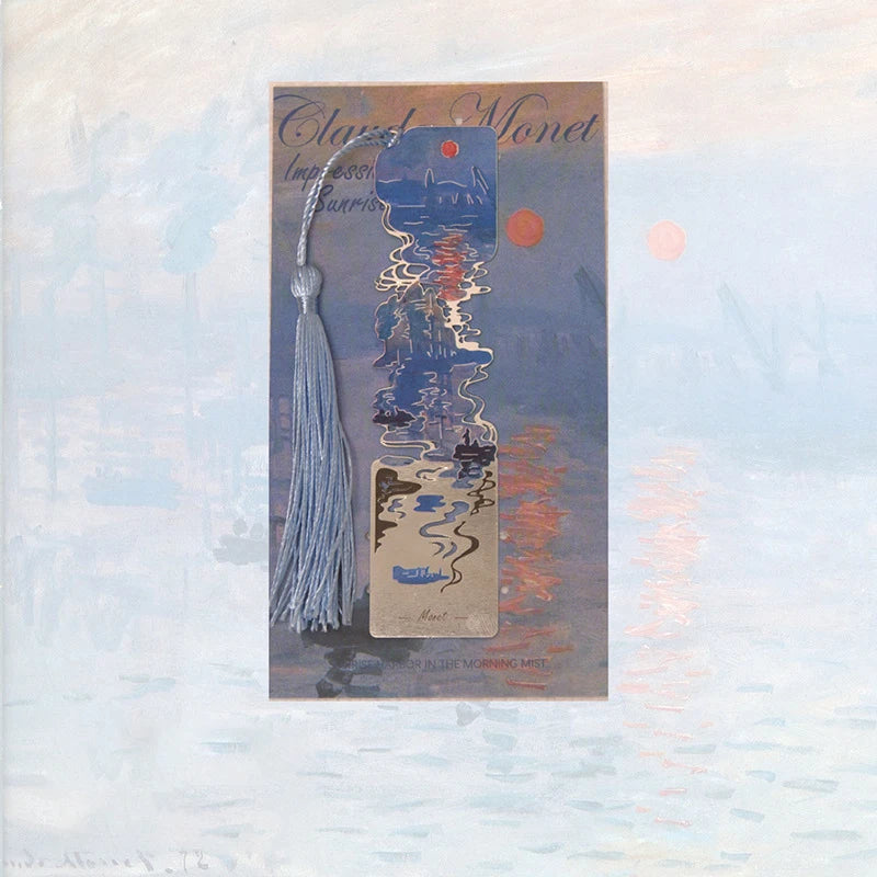 Aesthetic Floral Painting Metal Bookmark - Image 17