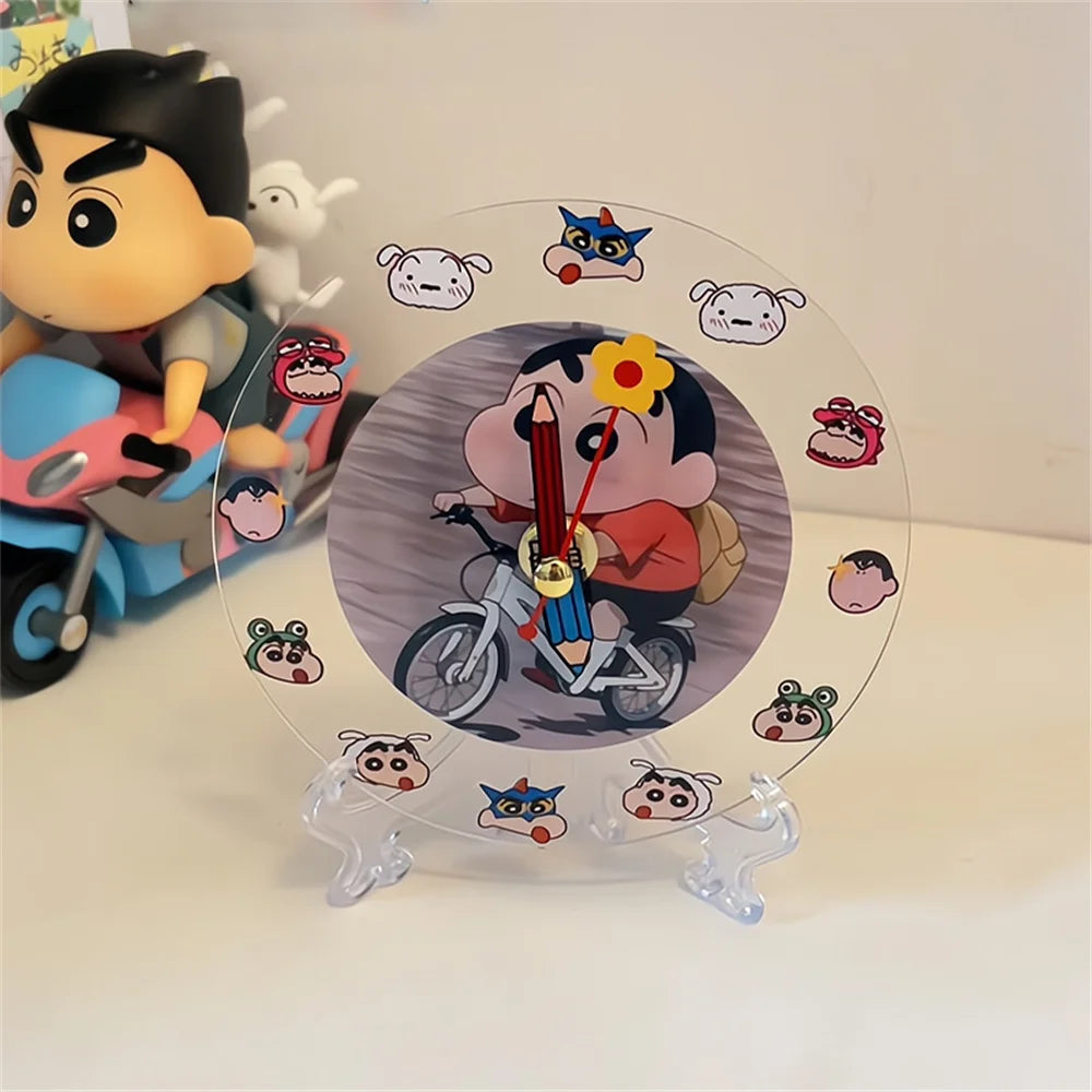 Adorable Crayon Shin-Chan Acrylic Clock – A Kawaii Anime - Image 3