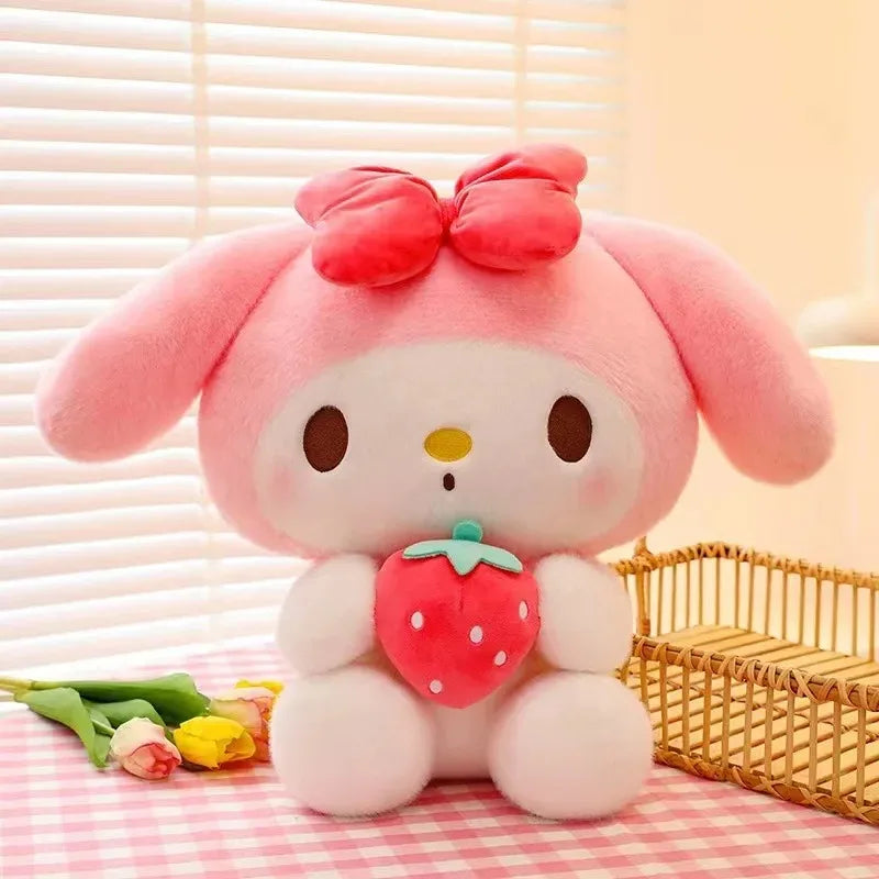 Sanrio Strawberry Kuromi Pillow Plush Toy – Soft Stuffed Animal - Image 6