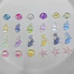 Ocean Series Resin Nail Art Charms – 3D Goldfish & Shell Decorations