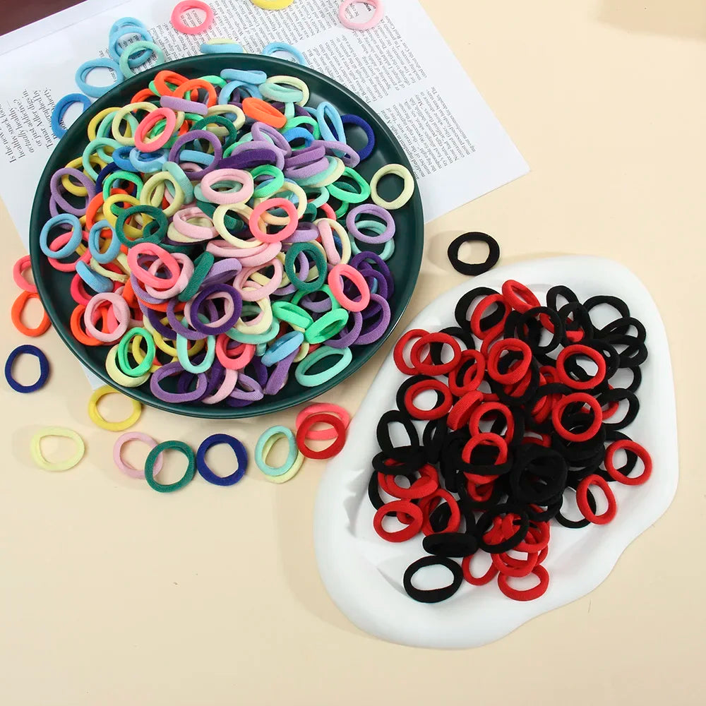 Women’s Seamless Thumb Ring Hair Ties – 50pcs Set - Image 3