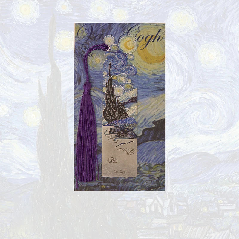 Aesthetic Floral Painting Metal Bookmark - Image 6