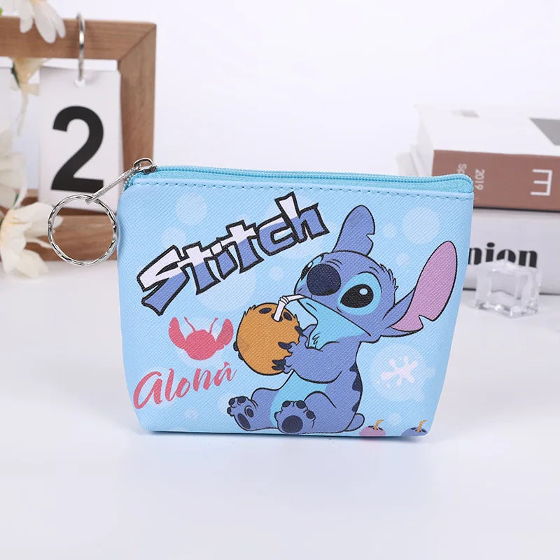 Disney Stitch Mini Coin Purse – Cute Anime PU Key Case for Kids - Image 4