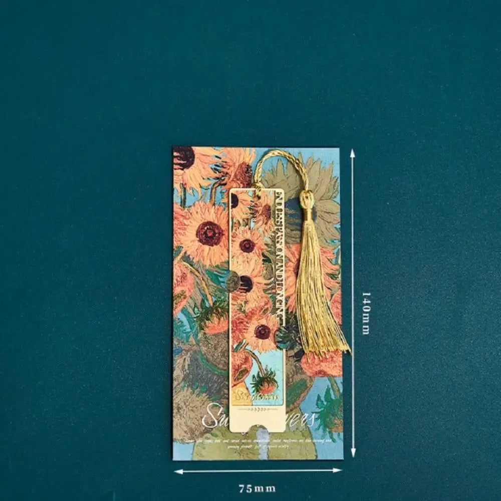 Aesthetic Floral Painting Metal Bookmark - Image 21