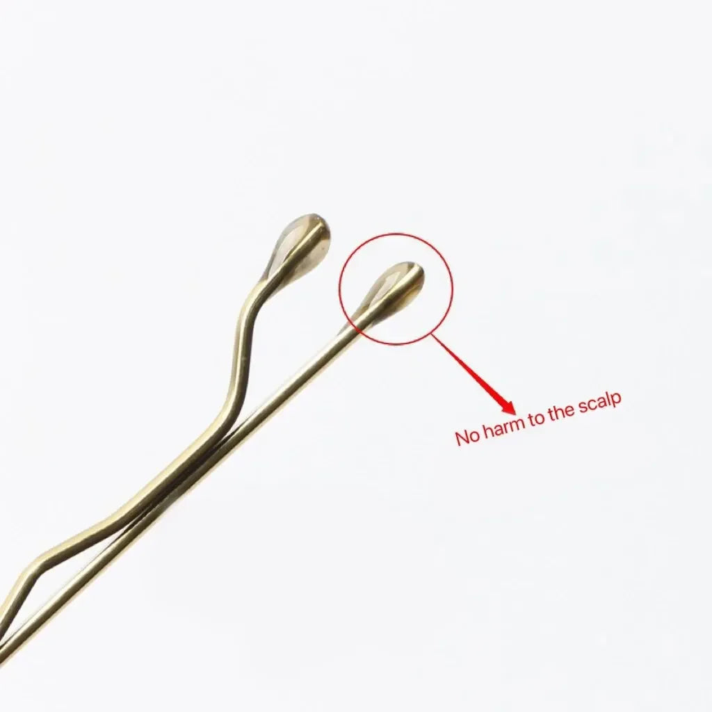 50 PCs Gold U-Shape Hair Clips – Essential Tool for Stylish Updos - Image 5