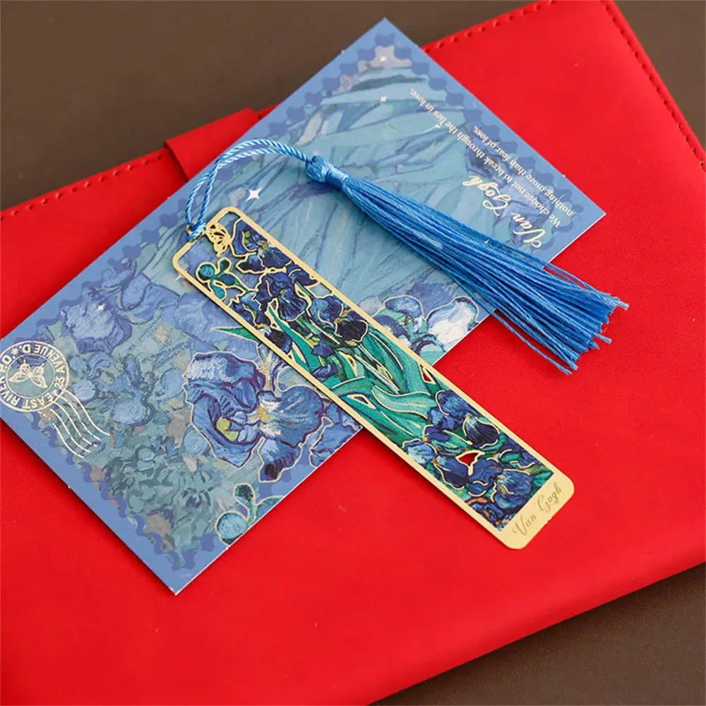 Aesthetic Floral Painting Metal Bookmark - Image 20