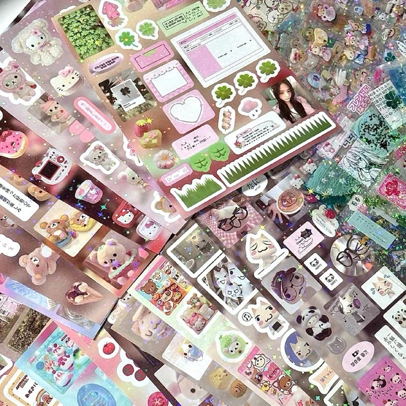 Y2K Glitter Laser Stickers – Kawaii Decorations for Accessories - Image 2