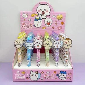 6Pcs/Set Kawaii Chiikawa Press Gel Pens – Cute Writing Tools