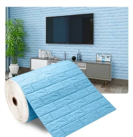 Transform Your Space with 3D Soft Foam Brick Wallpaper Stickers - Image 10
