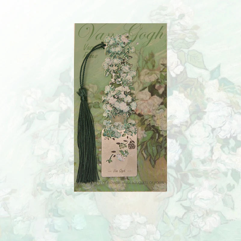 Aesthetic Floral Painting Metal Bookmark - Image 8