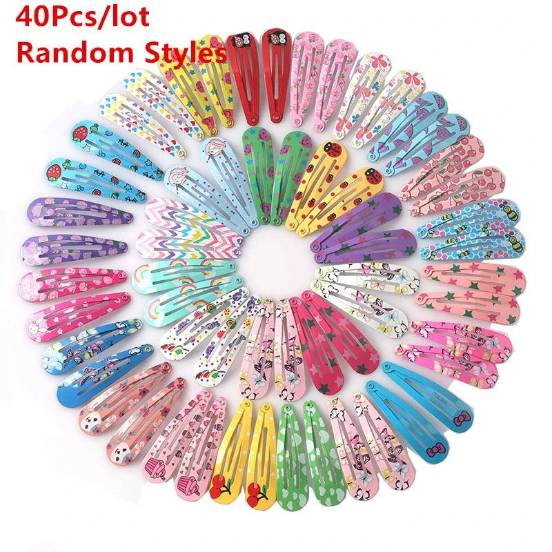 40Pcs Cute Cartoon Fruit & Animal Hair Clips for Kids - Image 9